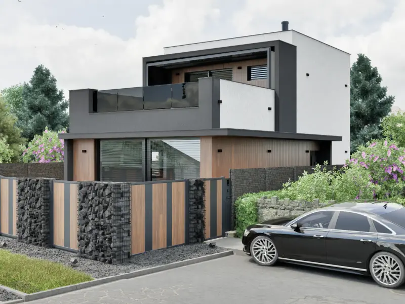 Architektonický návrh moderného domu od dizajnového štúdia RS Home